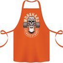 Work Hard Gym Training Top Workout Weights Cotton Apron 100% Organic Orange