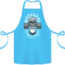 Work Hard Gym Training Top Workout Weights Cotton Apron 100% Organic Turquoise