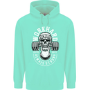 Work Hard Gym Training Top Workout Weights Mens 80% Cotton Hoodie Peppermint