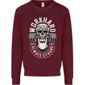 Work Hard Gym Training Top Workout Weights Mens Sweatshirt Jumper Maroon