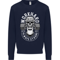 Work Hard Gym Training Top Workout Weights Mens Sweatshirt Jumper Navy Blue