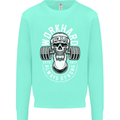 Work Hard Gym Training Top Workout Weights Mens Sweatshirt Jumper Peppermint