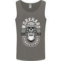 Work Hard Gym Training Top Workout Weights Mens Vest Tank Top Charcoal