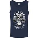 Work Hard Gym Training Top Workout Weights Mens Vest Tank Top Navy Blue