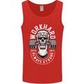 Work Hard Gym Training Top Workout Weights Mens Vest Tank Top Red