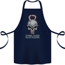 Work Hard Train Harder Training Top Workout Cotton Apron 100% Organic Navy Blue
