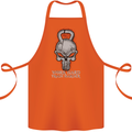 Work Hard Train Harder Training Top Workout Cotton Apron 100% Organic Orange