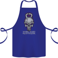 Work Hard Train Harder Training Top Workout Cotton Apron 100% Organic Royal Blue