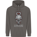 Work Hard Train Harder Training Top Workout Mens 80% Cotton Hoodie Charcoal