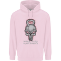 Work Hard Train Harder Training Top Workout Mens 80% Cotton Hoodie Light Pink