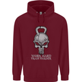 Work Hard Train Harder Training Top Workout Mens 80% Cotton Hoodie Maroon