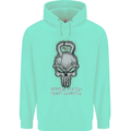Work Hard Train Harder Training Top Workout Mens 80% Cotton Hoodie Peppermint