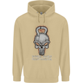 Work Hard Train Harder Training Top Workout Mens 80% Cotton Hoodie Sand