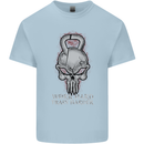 Work Hard Train Harder Training Top Workout Mens Cotton T-Shirt Tee Top Light Blue