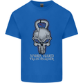 Work Hard Train Harder Training Top Workout Mens Cotton T-Shirt Tee Top Royal Blue