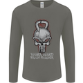 Work Hard Train Harder Training Top Workout Mens Long Sleeve T-Shirt Charcoal
