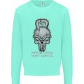 Work Hard Train Harder Training Top Workout Mens Sweatshirt Jumper Peppermint