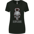 Work Hard Train Harder Training Top Workout Womens Wider Cut T-Shirt Black