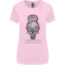 Work Hard Train Harder Training Top Workout Womens Wider Cut T-Shirt Light Pink