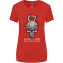 Work Hard Train Harder Training Top Workout Womens Wider Cut T-Shirt Red