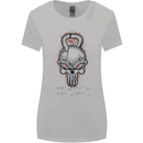 Work Hard Train Harder Training Top Workout Womens Wider Cut T-Shirt Sports Grey