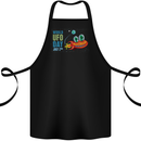 World UFO Day Aliens Cotton Apron 100% Organic Black