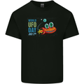 World UFO Day Aliens Kids T-Shirt Childrens Black