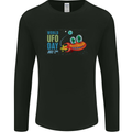 World UFO Day Aliens Mens Long Sleeve T-Shirt Black