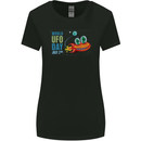 World UFO Day Aliens Womens Wider Cut T-Shirt Black