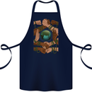 World of Peace Black Lives Matter LGBT Cotton Apron 100% Organic Navy Blue