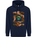 World of Peace Black Lives Matter LGBT Mens 80% Cotton Hoodie Navy Blue