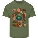 World of Peace Black Lives Matter LGBT Mens Cotton T-Shirt Tee Top Military Green