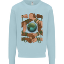 World of Peace Black Lives Matter LGBT Mens Sweatshirt Jumper Light Blue