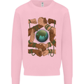 World of Peace Black Lives Matter LGBT Mens Sweatshirt Jumper Light Pink