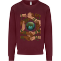 World of Peace Black Lives Matter LGBT Mens Sweatshirt Jumper Maroon