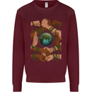World of Peace Black Lives Matter LGBT Mens Sweatshirt Jumper Maroon