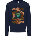 World of Peace Black Lives Matter LGBT Mens Sweatshirt Jumper Navy Blue