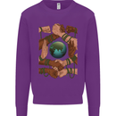 World of Peace Black Lives Matter LGBT Mens Sweatshirt Jumper Purple