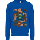 World of Peace Black Lives Matter LGBT Mens Sweatshirt Jumper Royal Blue