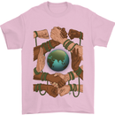 World of Peace Black Lives Matter LGBT Mens T-Shirt Cotton Gildan Light Pink