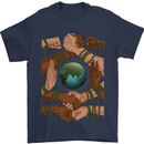 World of Peace Black Lives Matter LGBT Mens T-Shirt Cotton Gildan Navy Blue