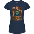 World of Peace Black Lives Matter LGBT Womens Petite Cut T-Shirt Navy Blue