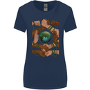 World of Peace Black Lives Matter LGBT Womens Wider Cut T-Shirt Navy Blue