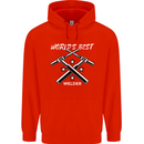 World's Best Welder Welding Childrens Kids Hoodie Bright Red