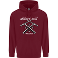 World's Best Welder Welding Childrens Kids Hoodie Maroon