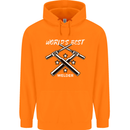 World's Best Welder Welding Childrens Kids Hoodie Orange