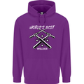 World's Best Welder Welding Childrens Kids Hoodie Purple