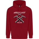 World's Best Welder Welding Childrens Kids Hoodie Red