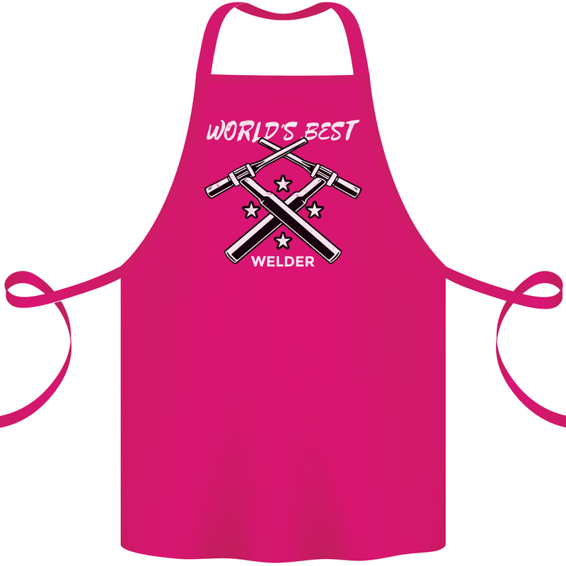 World's Best Welder Welding Cotton Apron 100% Organic Pink