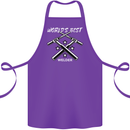 World's Best Welder Welding Cotton Apron 100% Organic Purple
